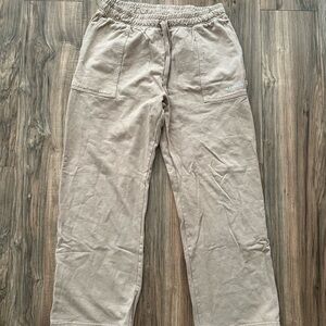 TALENTLESS Beige Cargo Sweats